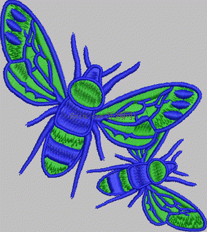 Fly embroidery pattern album