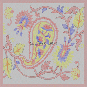 The decorative blanket of special pillow embroidered with chain mesh rope is complex embroidery pattern album
