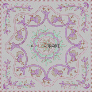 The decorative blanket of special pillow embroidered with chain mesh rope is complex embroidery pattern album