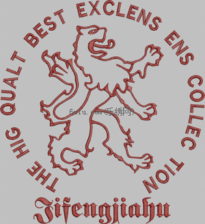 Lion's Sign, Aberdeen's Sign, Men's Emblem embroidery pattern album