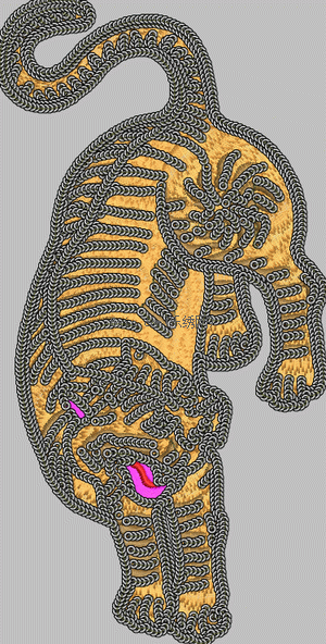 Tiger tiger embroidery pattern album