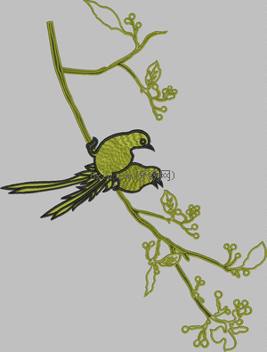 bird embroidery pattern album