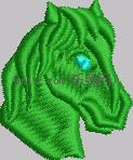 Horse head embroidery pattern album