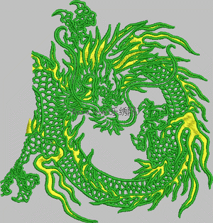 Dragon half embroidery pattern album