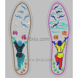 Insole embroidery pattern album