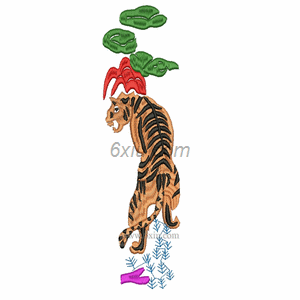 Tiger insole embroidery pattern album