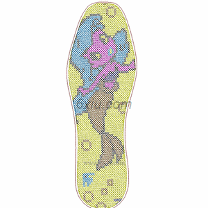 Mermaid Cross Embroidered insole embroidery pattern album